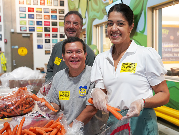 Volunteers in Warehouse